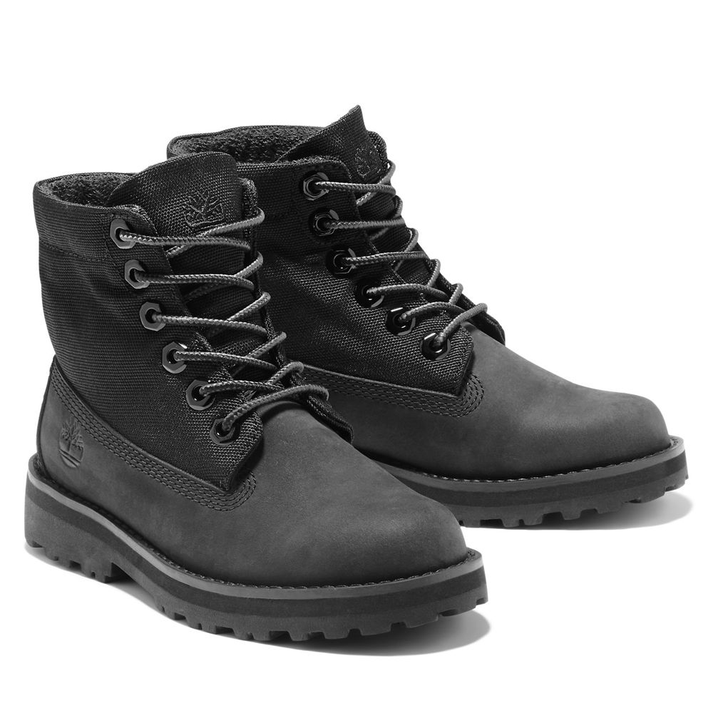 Timberland Αθλητικα Παπουτσια Παιδικα Μαυρα - Junior Courma Roll-Top Boots - Greece 4389156-TP